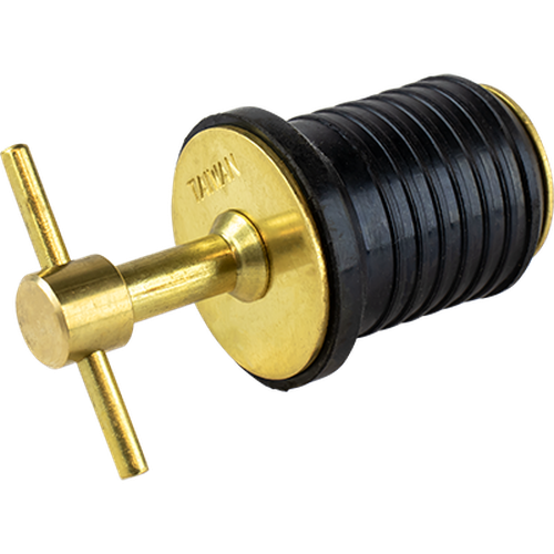 BRASS TEE HANDLE DRAIN PLUG -