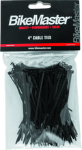 BikeMaster 4in Cable Ties (Pack of 100) - Black