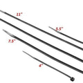 BikeMaster 4in Cable Ties (Pack of 100) - Black