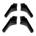 LONG RAIN GUTTER SPOUTS 4/PK BLACK