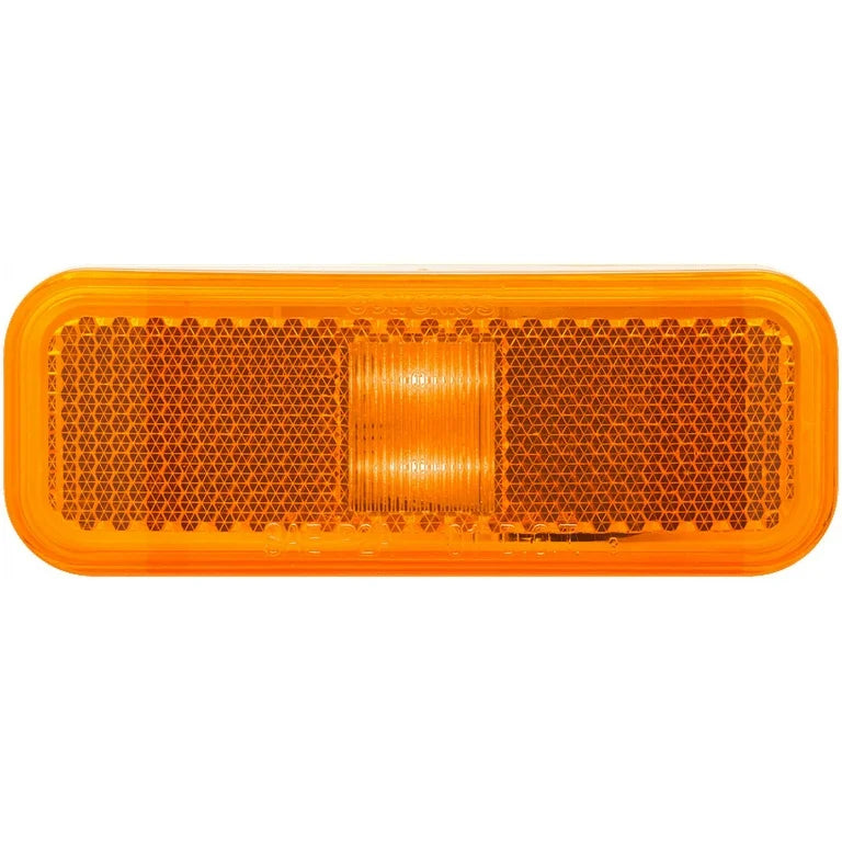 LED MARK RECT 2 DIODE TWO WIRE AMBER PL