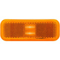 LED MARK RECT 2 DIODE TWO WIRE AMBER PL
