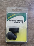GAS SPRING END FITTING W/SNAP ON CAP