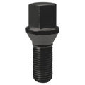 CONE SEAT LUG BOLTS 14MM X 1.50 BLACK CHROME