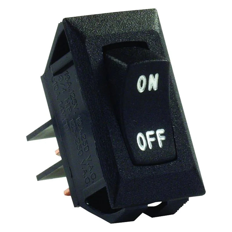 LABELED 12V ON/OFF SWITCH BLACK