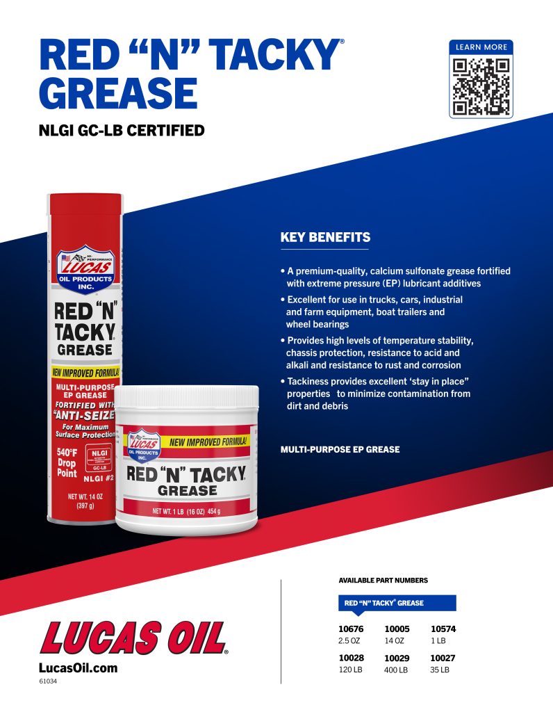 RED N TACKY GREASE 14.0 OZ CARTRIDGE CASE OF 30