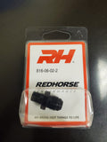 06 STRAIGHT MALE ADAPTER TO 02 (1/8) NPT MALE BLACK