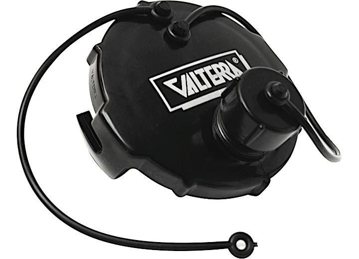 WASTE VALVE CAP 3IN 3/4IN GHT WITH CAP BLACK BULK