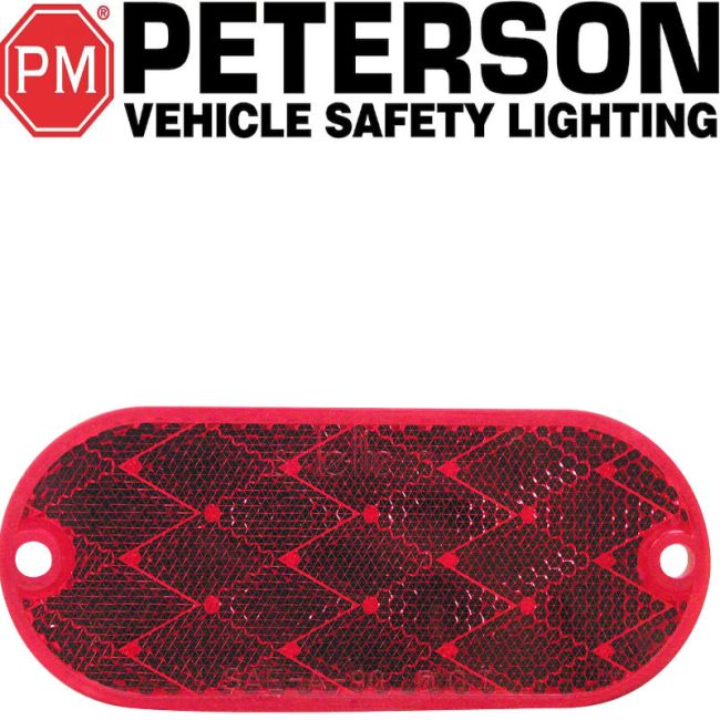 REFL OBLONG QUICKMT RED