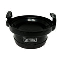 HOSE ADAPTER 3IN STRAIGHT BLACK CARDED