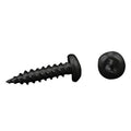 PAN HEAD SQUARE RECESS SCREW 8 X 11/4 BLACK (50/CTN)