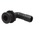 BLACK NYLON 90 1 1/8" THRU-HULL W/