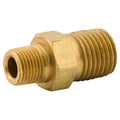 HEX NIPPLE BR 1/4 NPTM 1/8 NPTM
