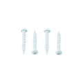 PAN HEAD SQUARE RECESS SCREW 8 X 1 WHITE (50/CTN)