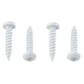 PAN HEAD SQUARE RECESS SCREW 8 X 1 WHITE (50/CTN)