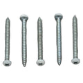 PAN HEAD SQUARE RECESS SCREW 8 X 1 WHITE (50/CTN)