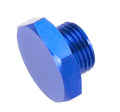 04 AN/JIC STRAIGHT THREAD (ORING) PORT PLUG BLUE