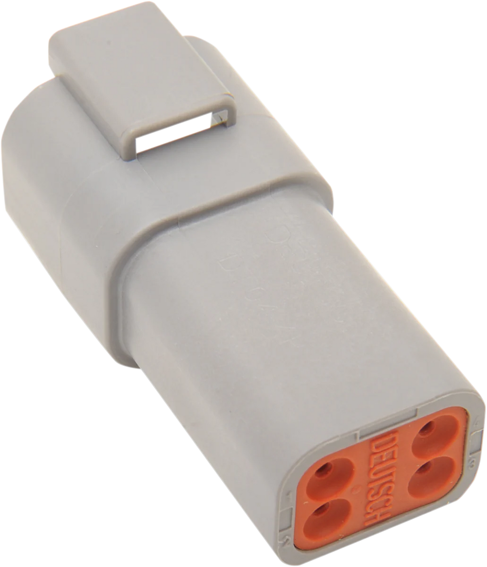 NAMZ Deutsch DT Series 4-Wire Receptacle & Wedgelock - Black (HD 72104-94BK)