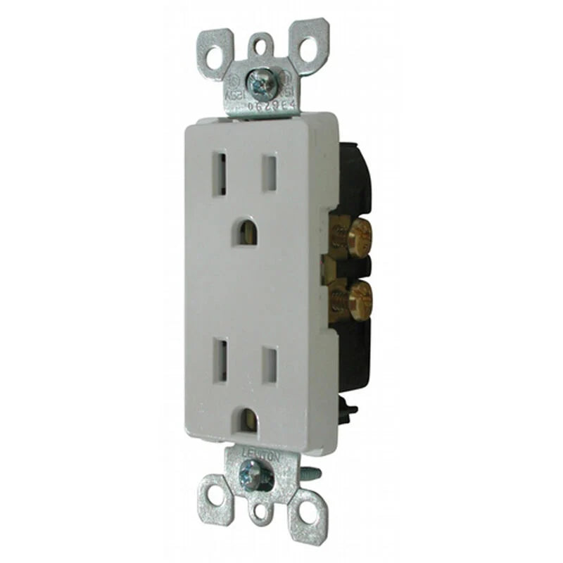 DECOR RECEPTACLE WHITE
