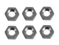 QA1 Jam Nut - 5/16-24 Left Hand - 1/2in Hex 3/16in Wide - Aluminum - 6 Pack