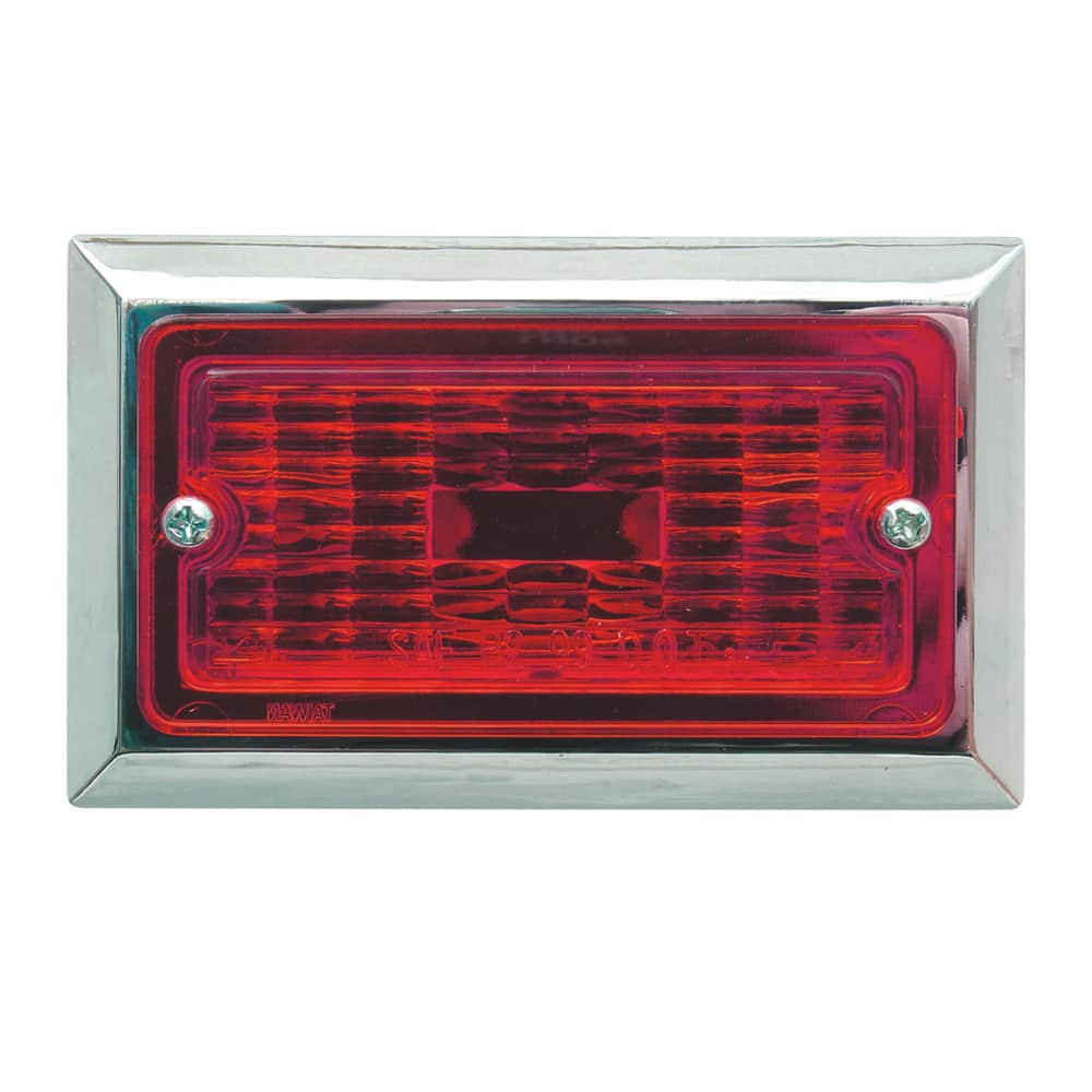 RED CHROME FLUSH-MT CLRNC/MRKR