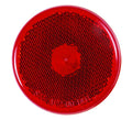 ONE LED MARK LIGHT OVAL BLACK BASE AMBER