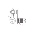 ROUND POWER SOCKET 12V W/BLUE LEDS