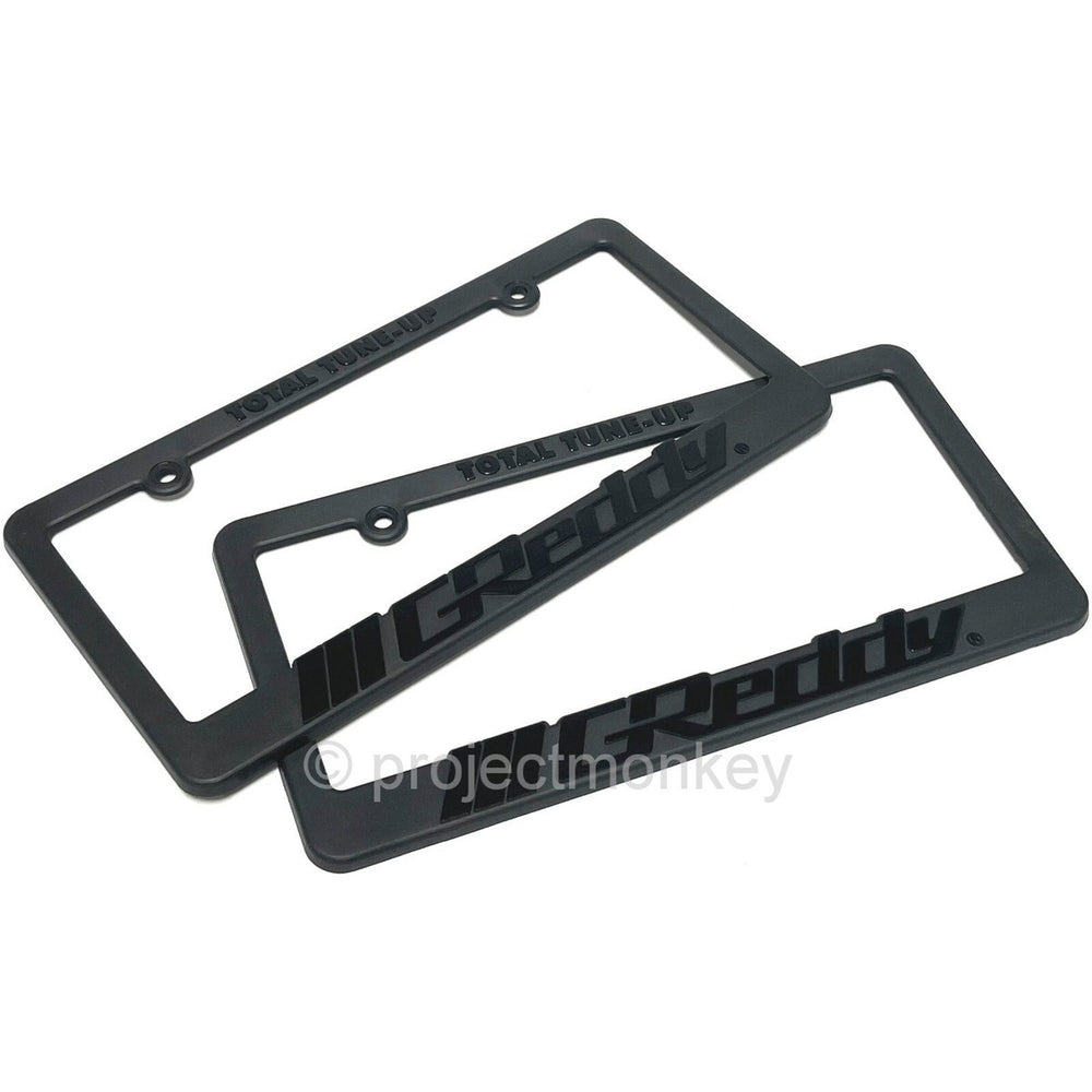 GReddy Total Tune Up License Plate Frame - Black Out