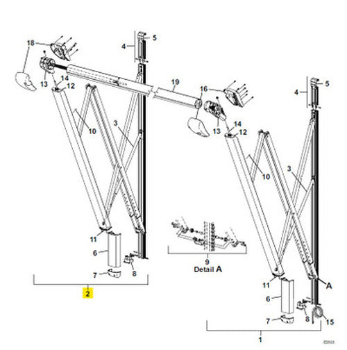 BUMPER PAIR T/A ARM W/INS