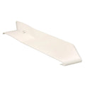4IN STRAIGHT CORNER SLIDEOUT EXTRUSION COVER POLAR WHITE