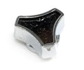 SMALL DELUXE 1/420 OR 5/16 IN.18 AIR CLEANER WING NUT BLACK WITH CHROME195964 PONTIAC ENGINES