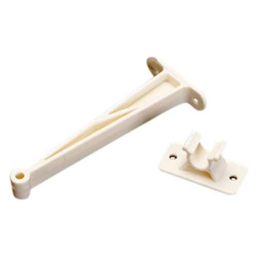 PLASTIC DOOR HOLDBACK 3 COL. WHITE (1/CTN)