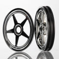 WHEELS 5-SPOKE (CHROME) (FR)