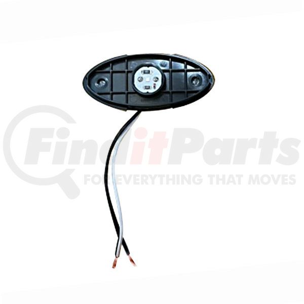 LED 2X4 M/C;RED;RFLX;BLCKBASE;HARDW