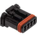 NAMZ JAE MX-1900 4-Position Female Black Socket Housing (HD 72908-11)
