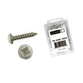PAN HEAD SQUARE RECESS SCREW 8 X 11/2 WHITE (50/CTN)