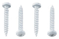 PAN HEAD SQUARE RECESS SCREW 8 X 11/2 WHITE (50/CTN)