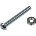 MACHINE SCREW WITH NUTS - 1/4 IN.-2