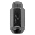 ACORN BULGE EXTRA LONG (13/16 HEX 1.9 LONG) 14MM X 2.00 BLACK CHROME