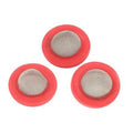 HOSE WASHERS WITH SCREEN RED 3 PER CARD