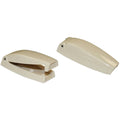 COL WHITE BULLET STYLE CATCH (PAIR)
