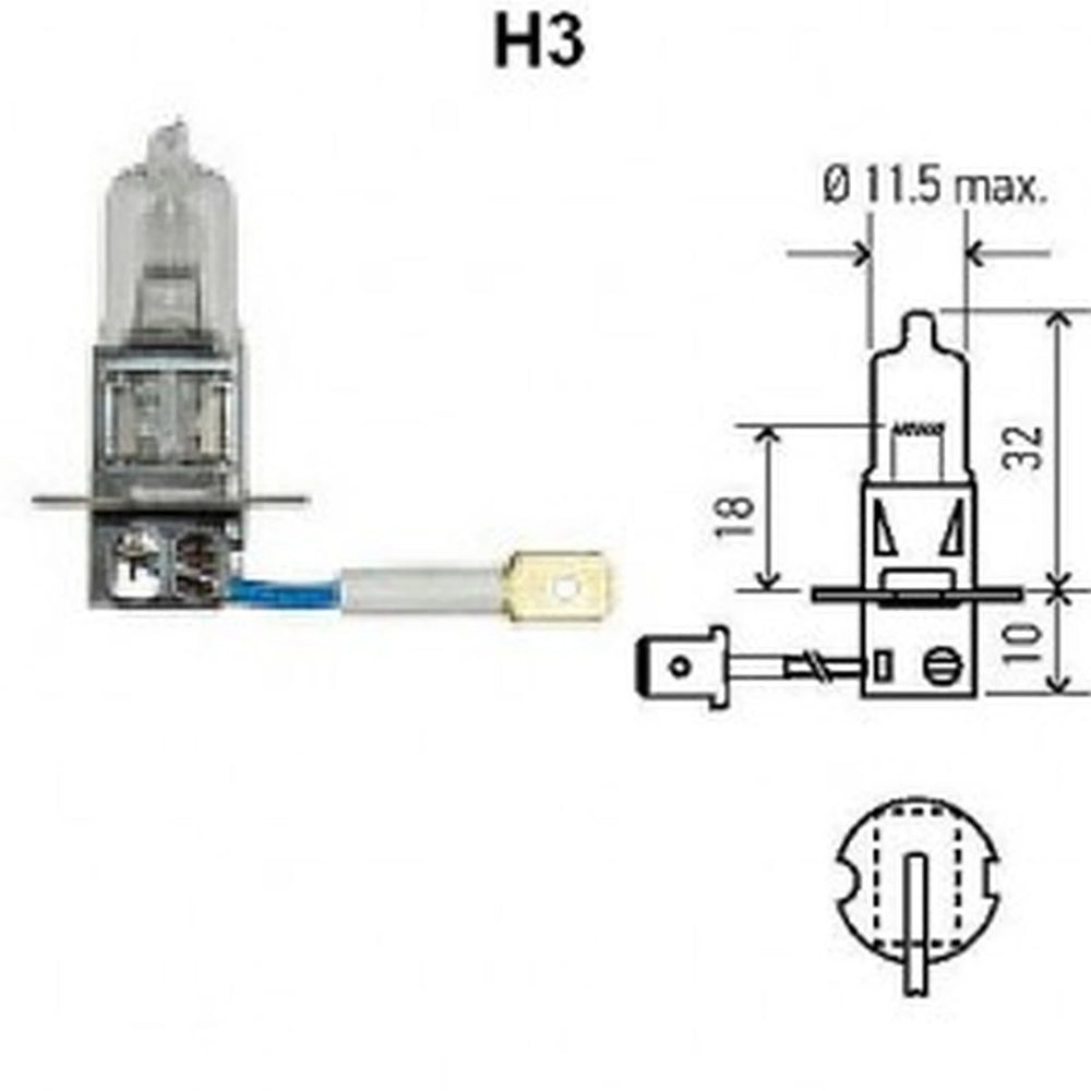 BULB H3 12V 55W PK22S T3.25