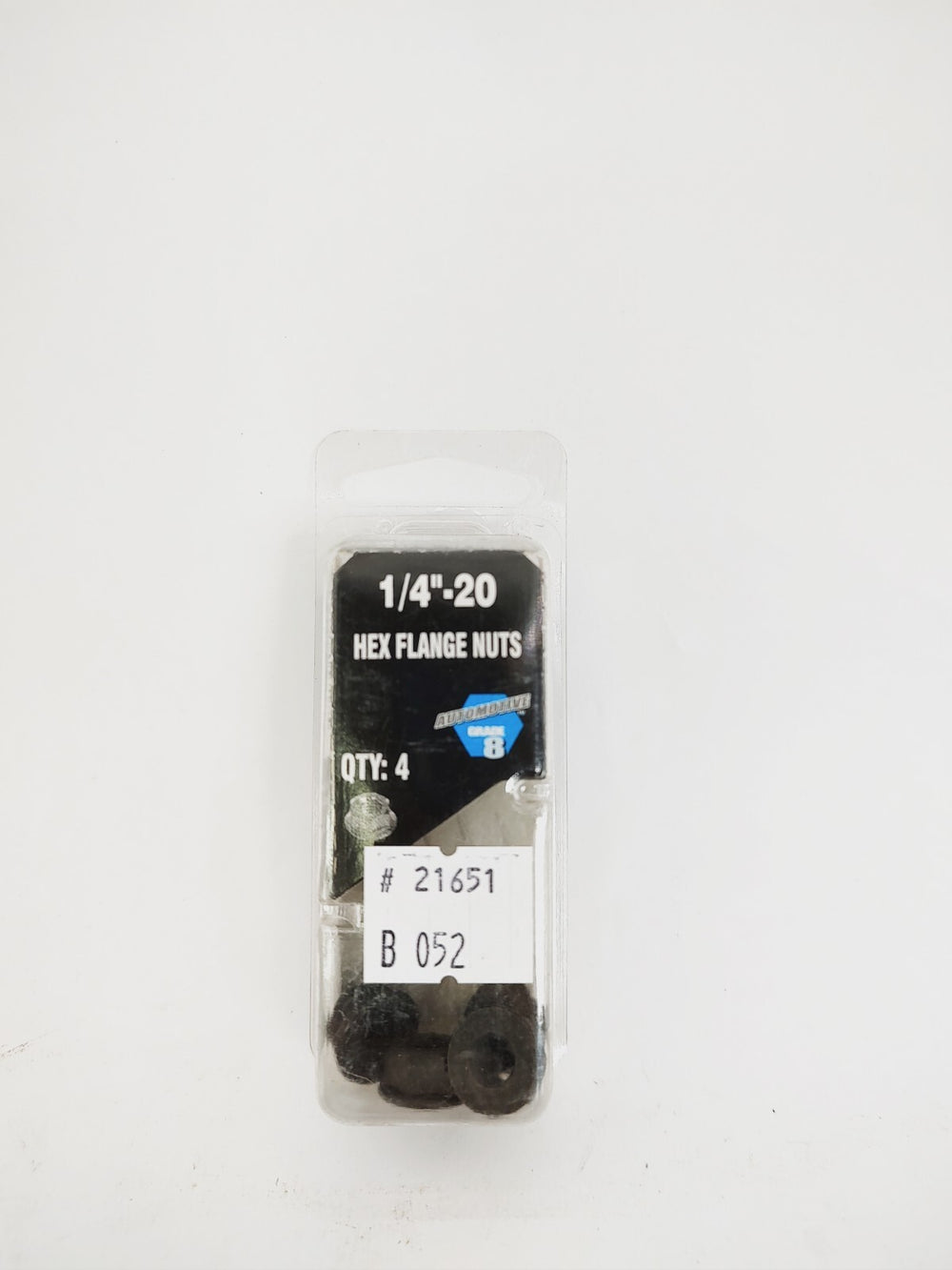 Nuts: 1/4"-20; Hex Flange Nuts; grade 8
