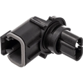 NAMZ Deutsch DTM 2-Position Receptacle w/2 Stamped Terminals & Wedgelock - Black (HD 74102-98BK)