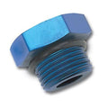 Russell Performance -8 AN Straight Thread Plug (Blue)