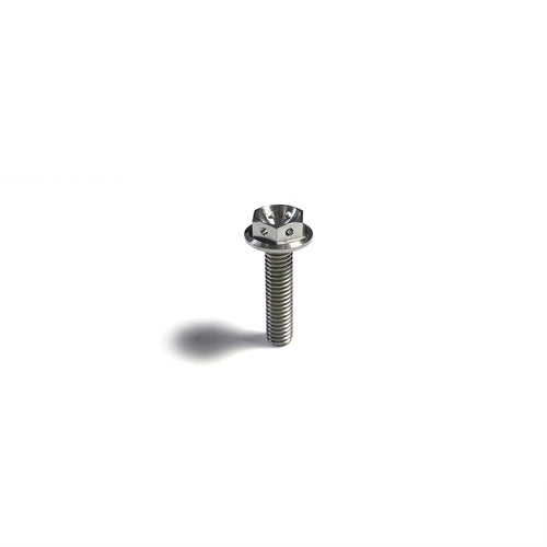 Ticon Industries Titanium Bolt Flanged M6x10x1TP 10mm 6pt Head