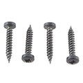 PAN HEAD SQUARE RECESS SCREW 8 X 11/2 BLACK (50/CTN)