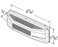 DBL BLB RECT LIC LAMP