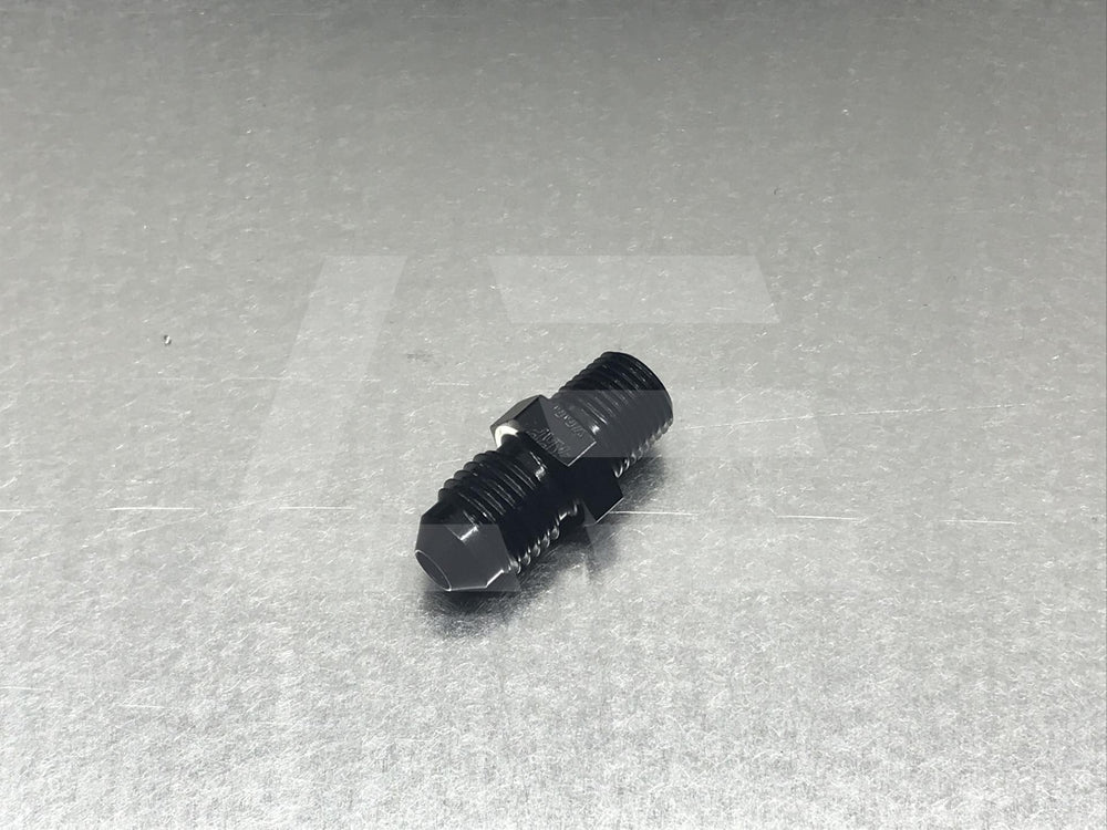 Adapter #4 Flare to 1/8 NPT Black