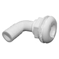 3/4IN 90 DEGREE BARBED THRUHULL WHITE
